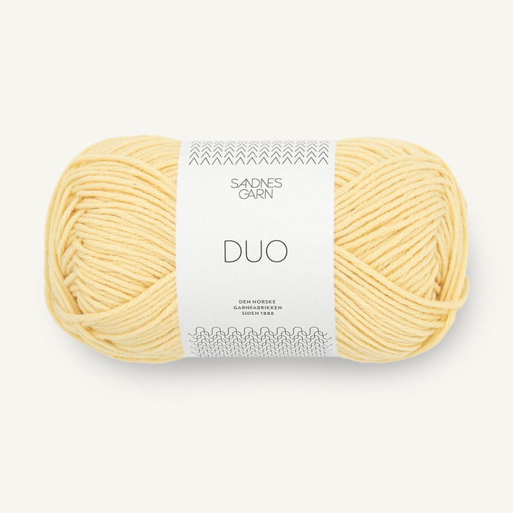 Duo garn fra Sandnes Garn Lys gul