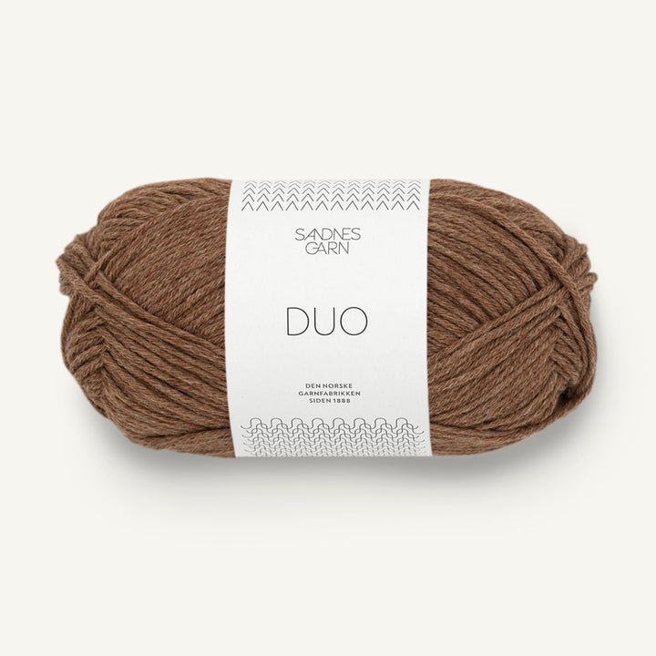 Duo garn fra Sandnes Garn Gyldenbrun