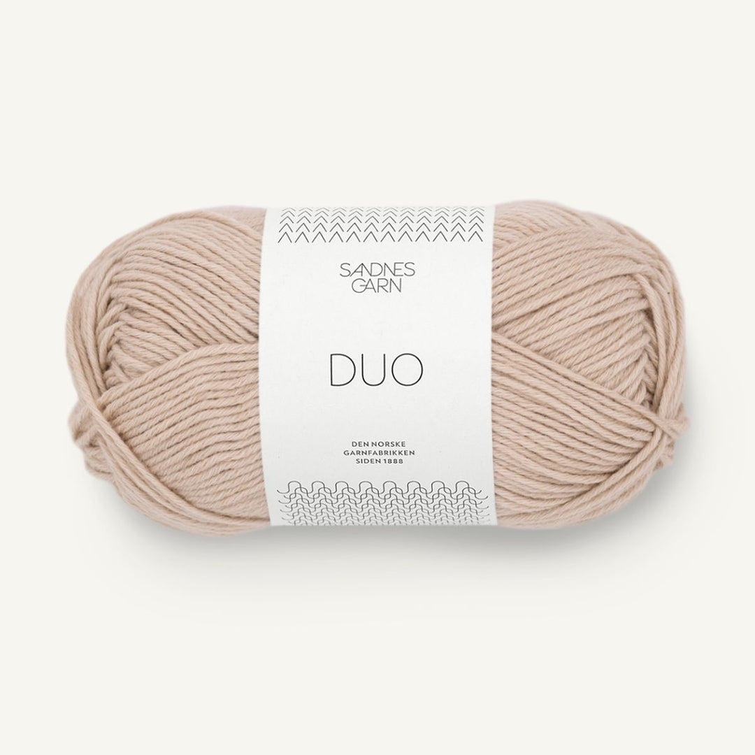 Duo garn fra Sandnes Garn Lys beige