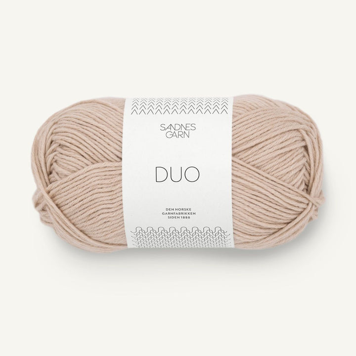 Duo garn fra Sandnes Garn Lys beige