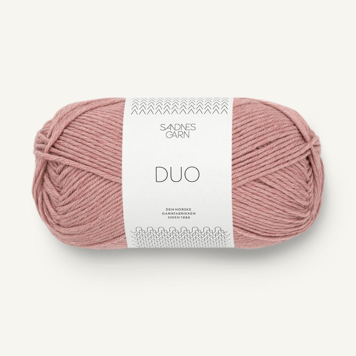 Duo garn fra Sandnes Garn Pudderrosa