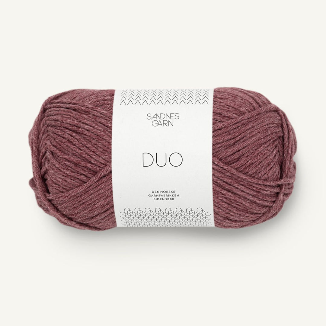 Duo garn fra Sandnes Garn Mørk pudderrosa