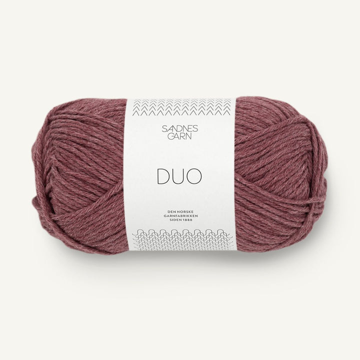 Duo garn fra Sandnes Garn Mørk pudderrosa