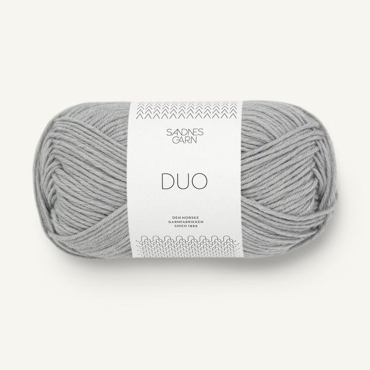 Duo garn fra Sandnes Garn Lys grå