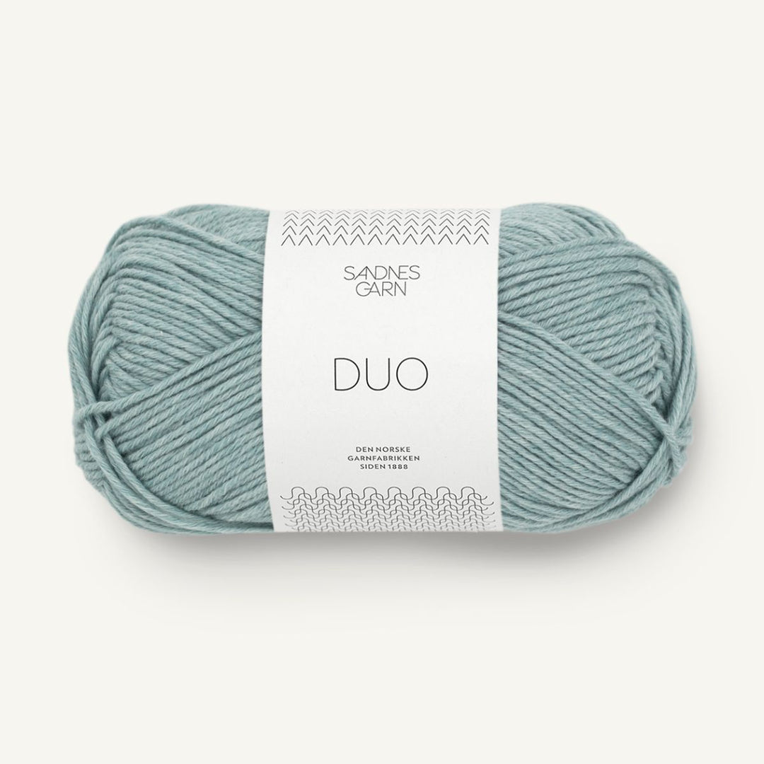 Duo garn fra Sandnes Garn Støvet aqua