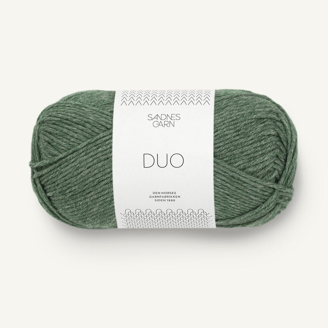 Duo garn fra Sandnes Garn Skovgrøn