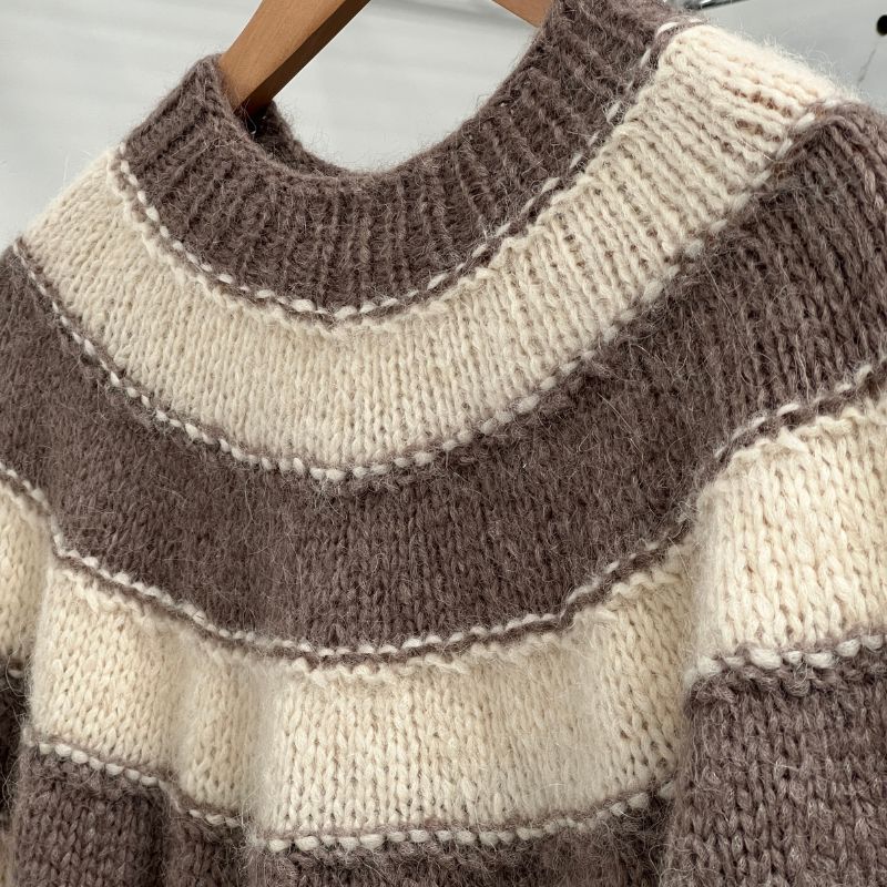 Strikkekit Easy Stripe Jumper fra NORDIC KNIT HOUSE i KOS garn