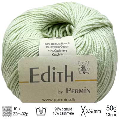Strikkekit Vest med hulmønster fra Permin i Edith garn