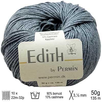 Edith garn farve 27 jeansblå