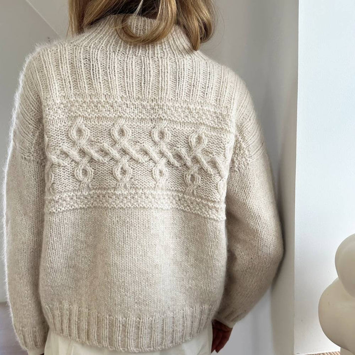 Strikkekit Edith Sweater fra Le Knit i Tynd Peer Gynt og Tynd Silk Mohair