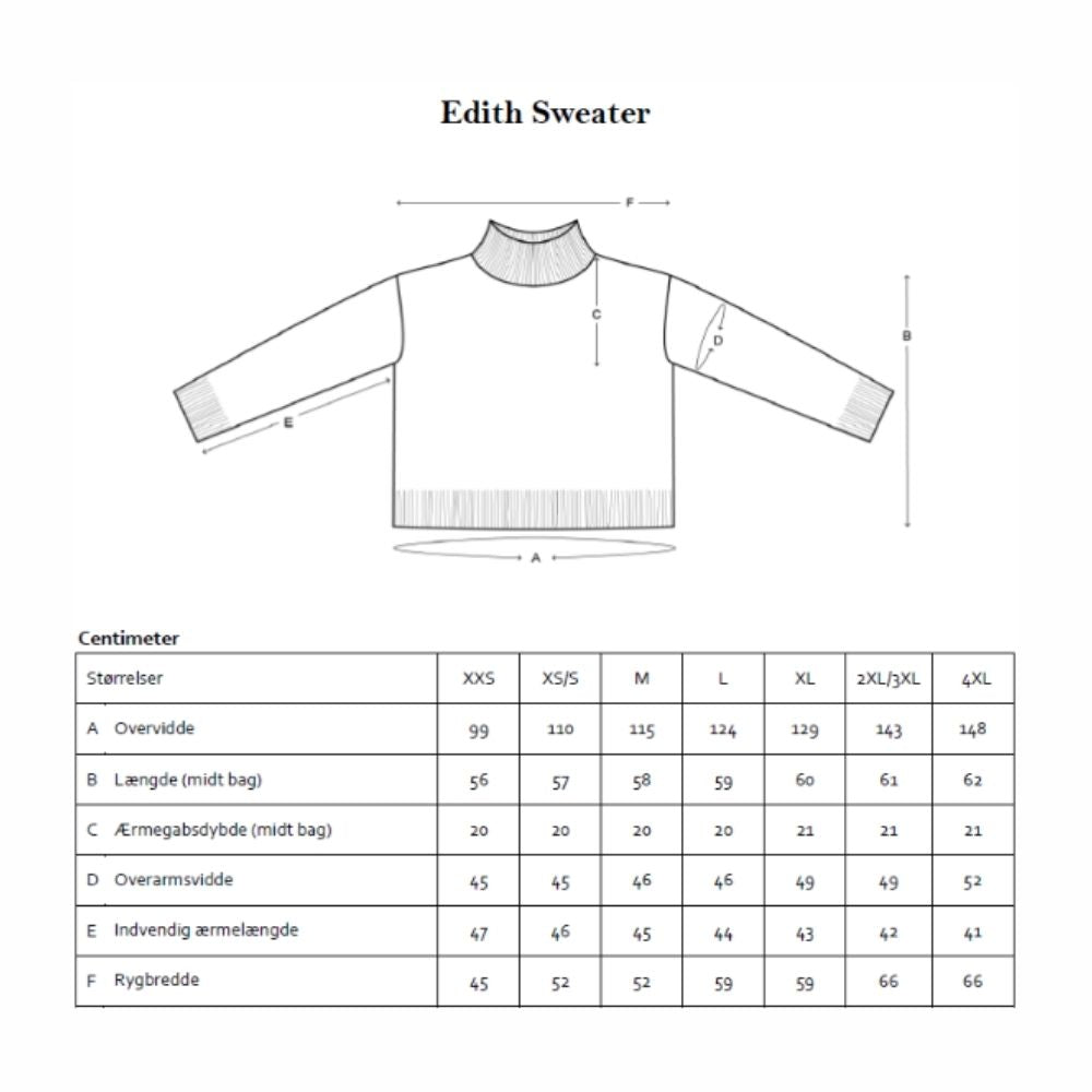 Strikkekit Edith Sweater fra Le Knit i Tynd Peer Gynt og Tynd Silk Mohair