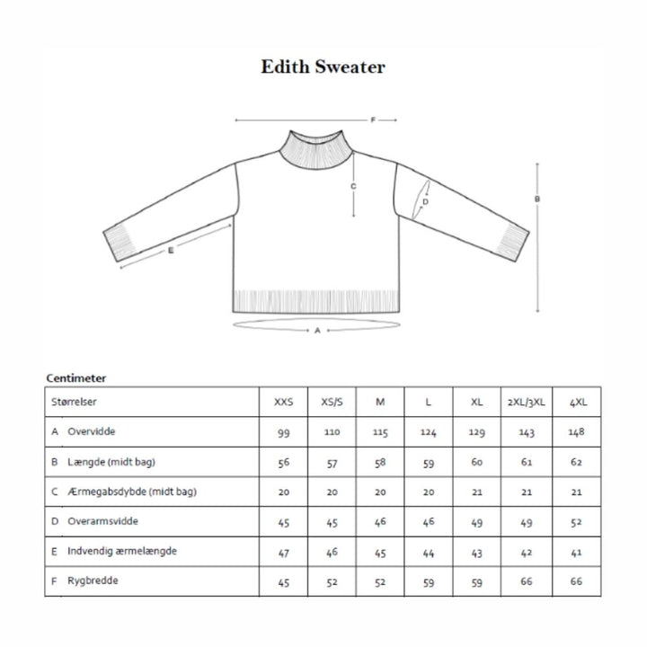 Strikkekit Edith Sweater fra Le Knit i Tynd Peer Gynt og Tynd Silk Mohair