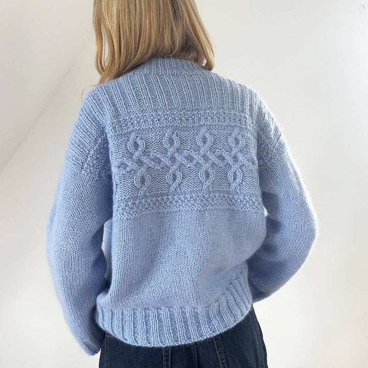 Strikkekit Edith Sweater fra Le Knit i Tynd Peer Gynt og Tynd Silk Mohair