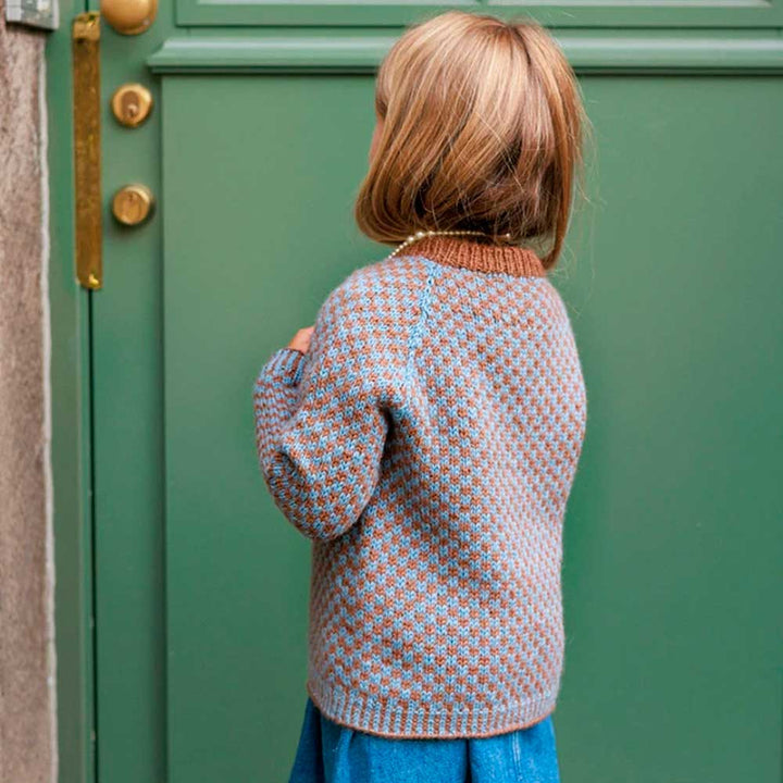 Strikkekit 2608-3 Eilif Junior sweater i Alpakka uld