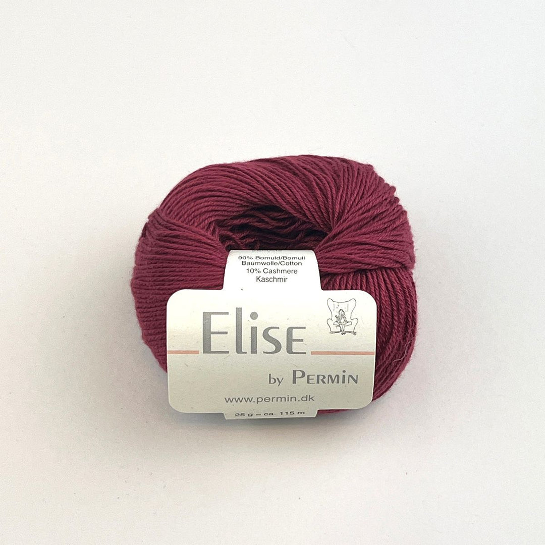 Elise garn fra Permin Vinrød