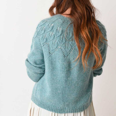 Strikkekit Ella Cardigan fra Le Knit i Tynd Merinould og Tynd Silk Mohair