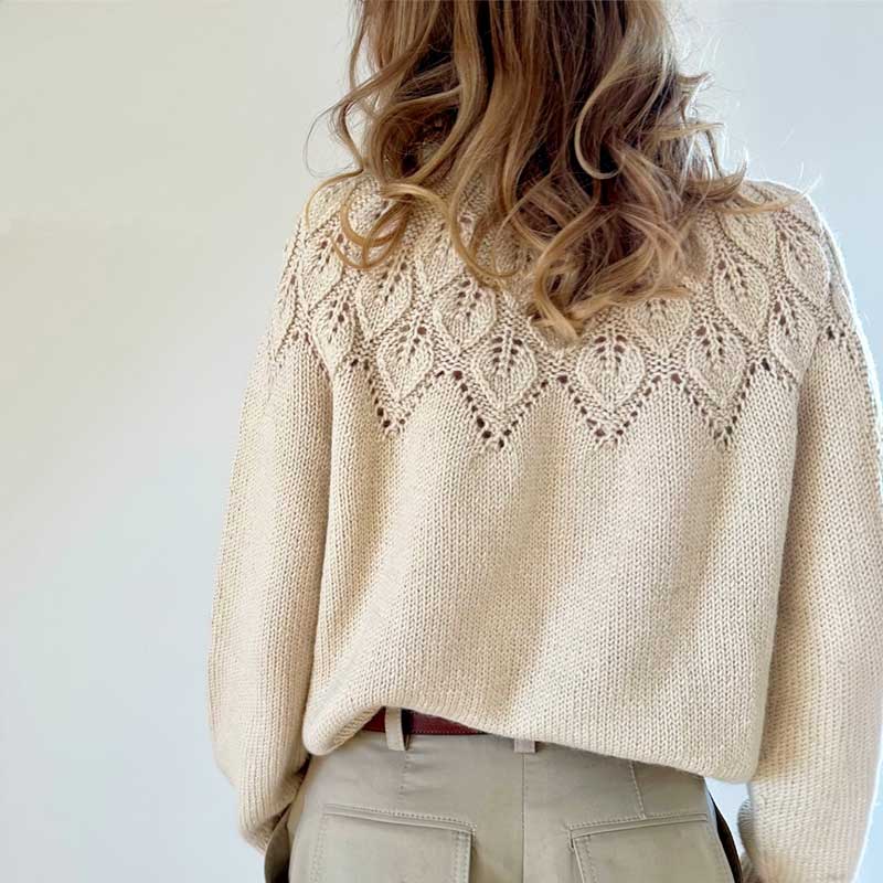 Strikkekit Ella Sweater fra Le Knit i Alpakka uld garn