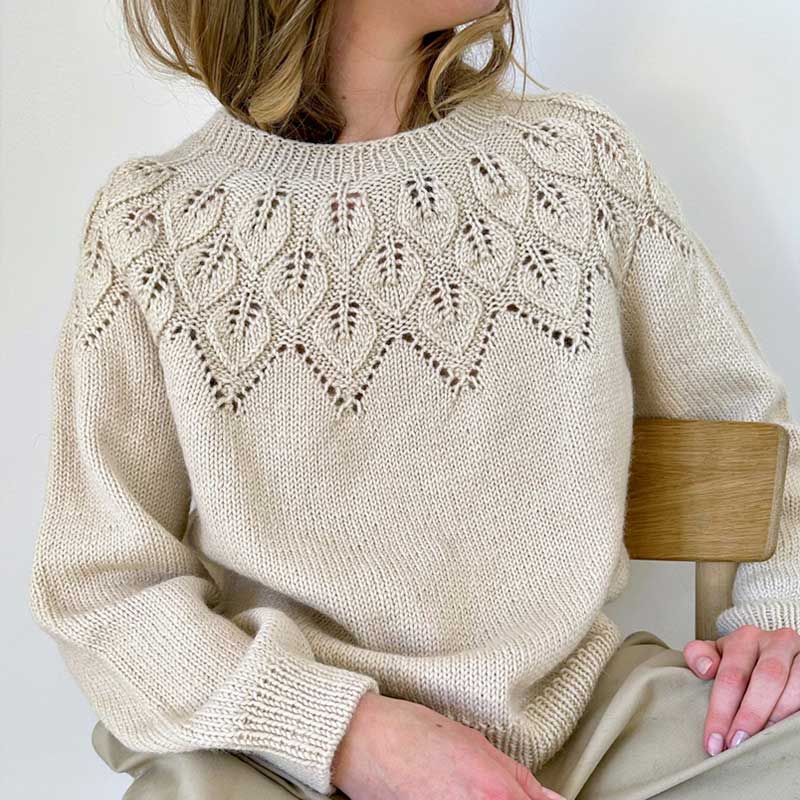 Strikkekit Ella Sweater fra Le Knit i Alpakka uld garn