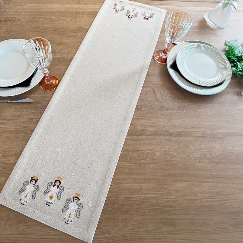 Broderikit Angels juleløber fra Pomp Stitch