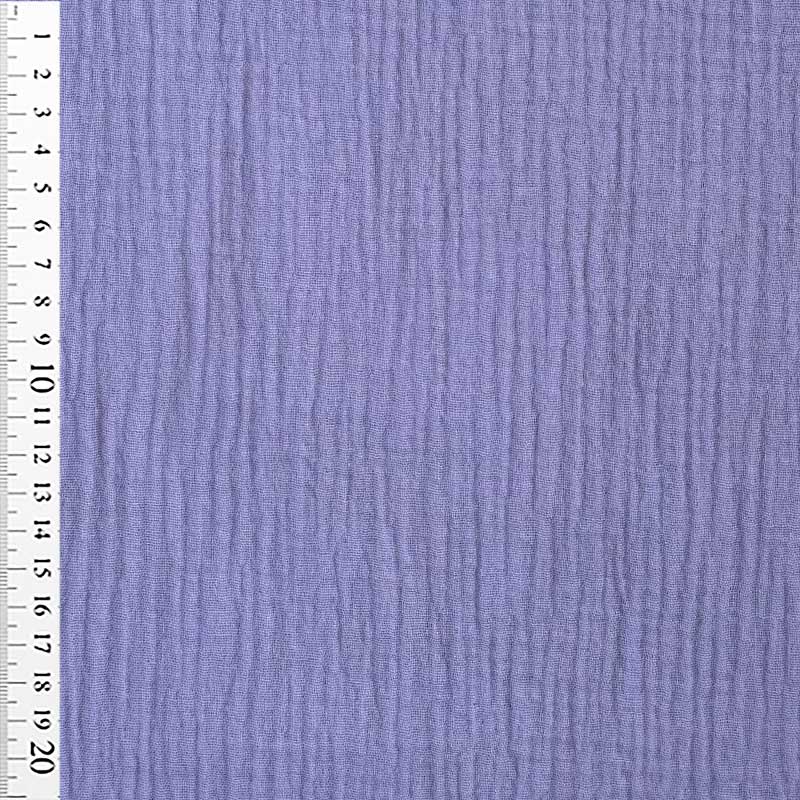 Ensfarvet double gauze lilla