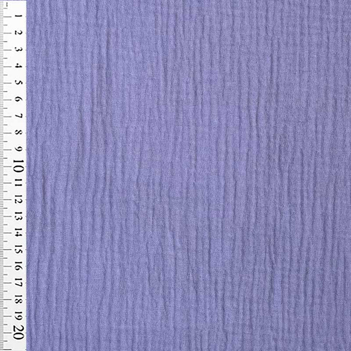 Ensfarvet double gauze lilla