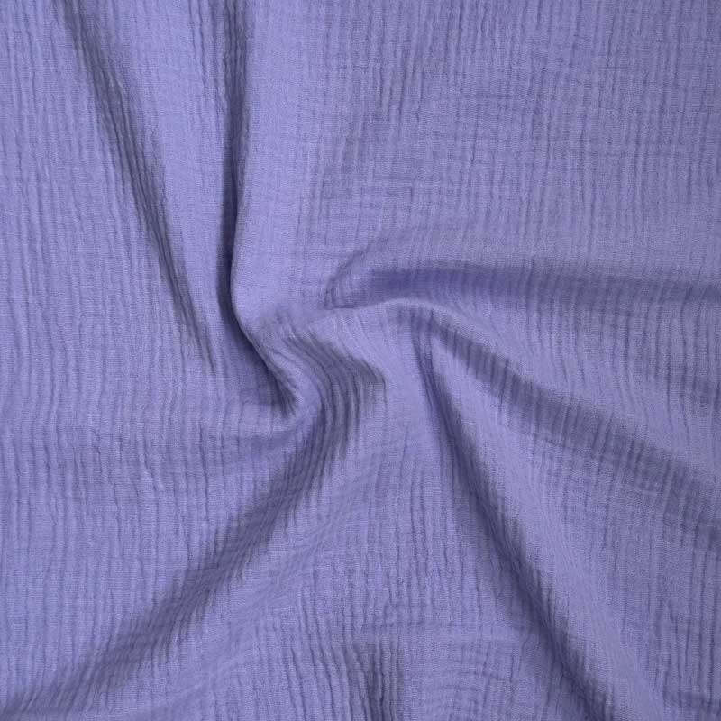 Ensfarvet double gauze lilla