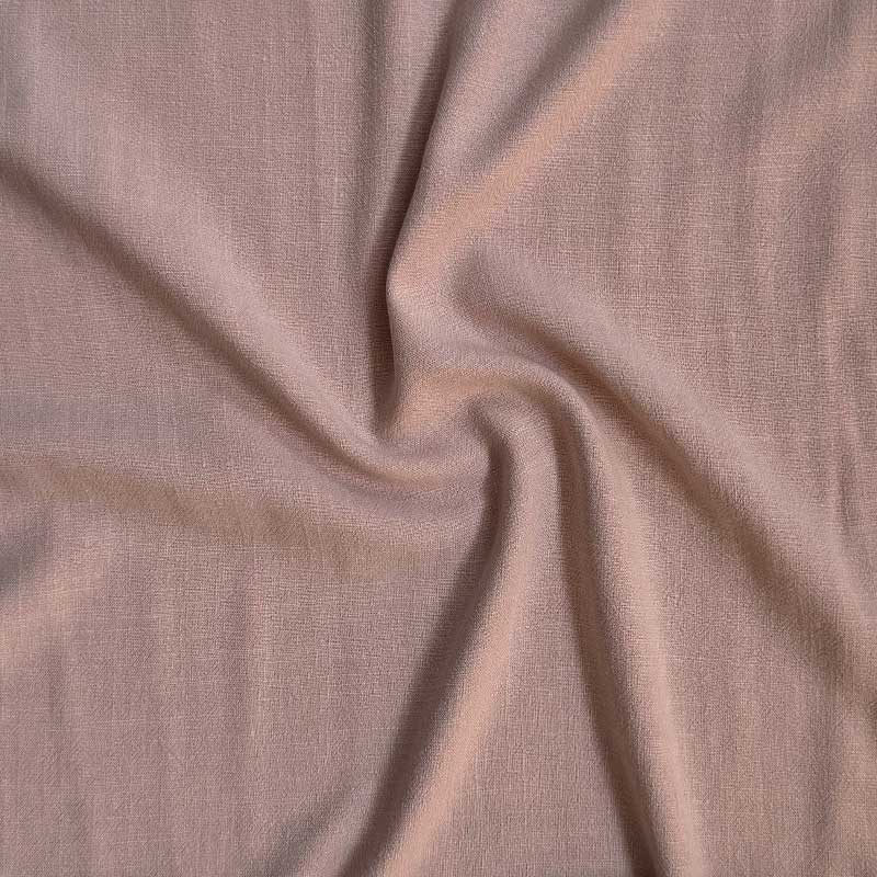 Ensfarvet fast viscose / hør støvet lyserød