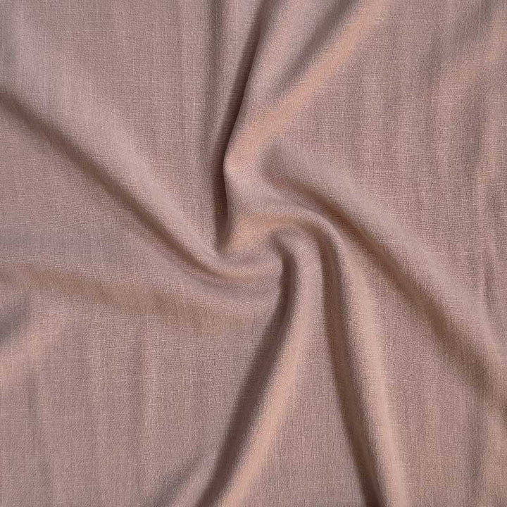 Ensfarvet fast viscose / hør støvet lyserød