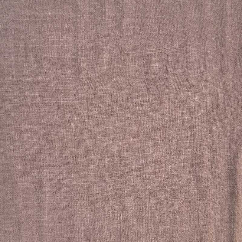 Ensfarvet fast viscose / hør støvet lyserød