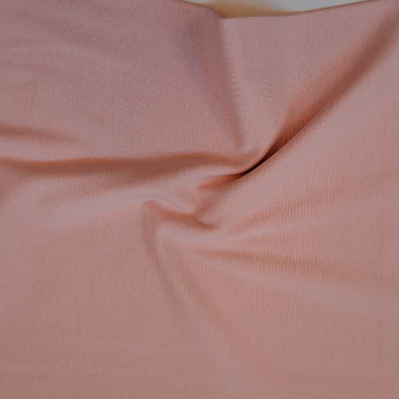 Ensfarvet rib i nude - KreStoffer