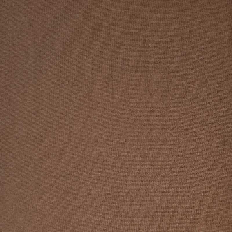 Ensfarvet rib, mørk beige - KreStoffer