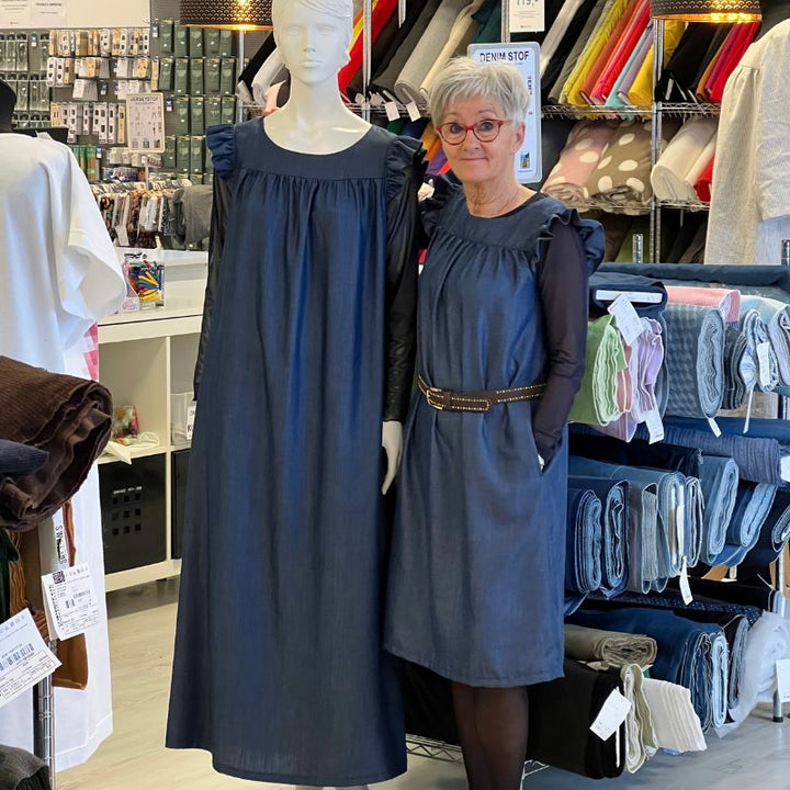 Ensfarvet strækbar mesh i sort