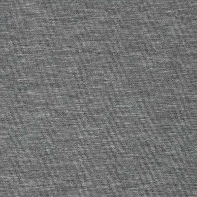 Ensfarvet viscose jersey, gråmeleret - KreStoffer