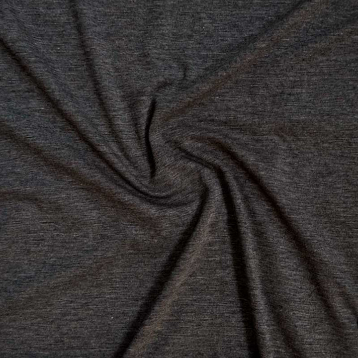 Ensfarvet viscose jersey gråmeleret
