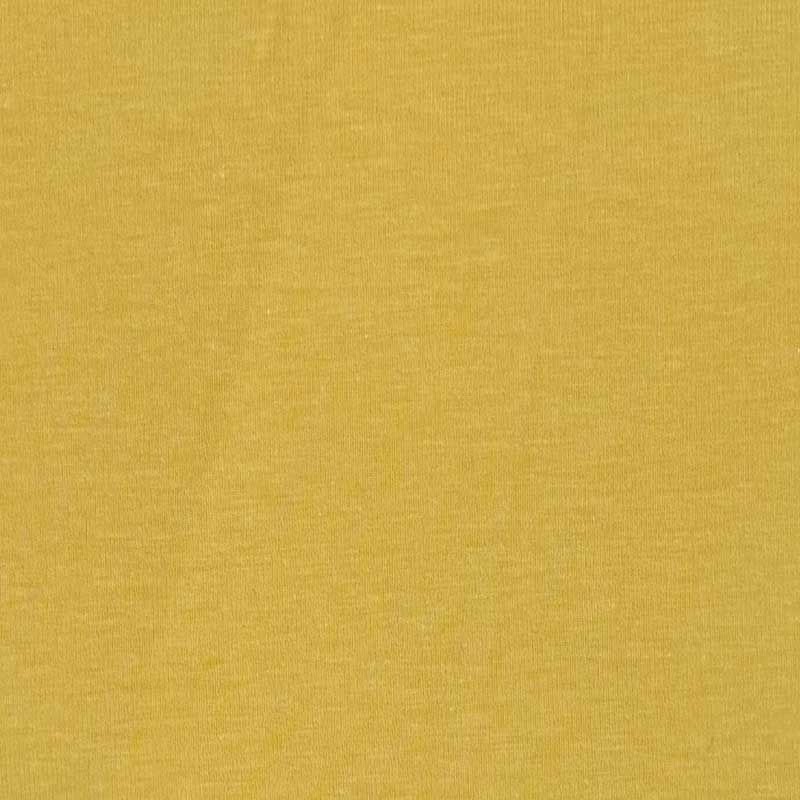 Ensfarvet viscose jersey gul