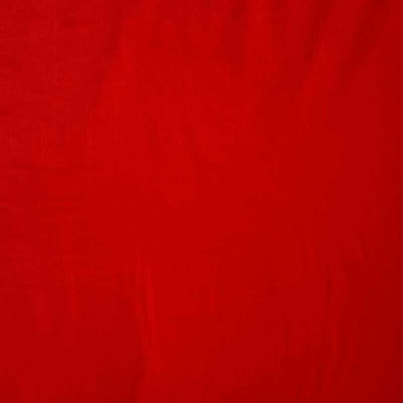 Ensfarvet viscose jersey, julerød - KreStoffer