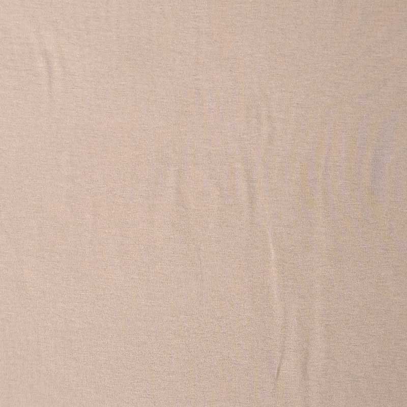 Ensfarvet viscose jersey rosy beige