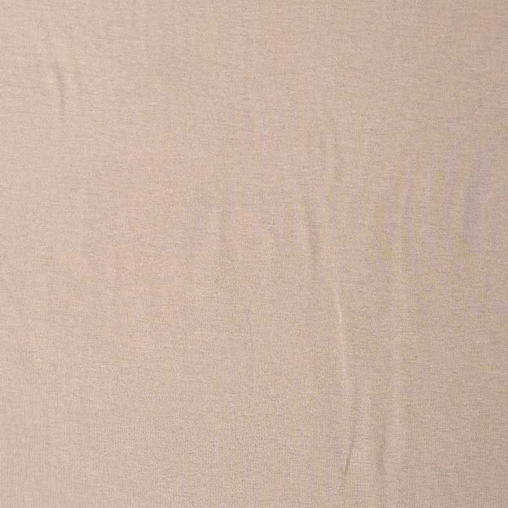 Ensfarvet viscose jersey rosy beige