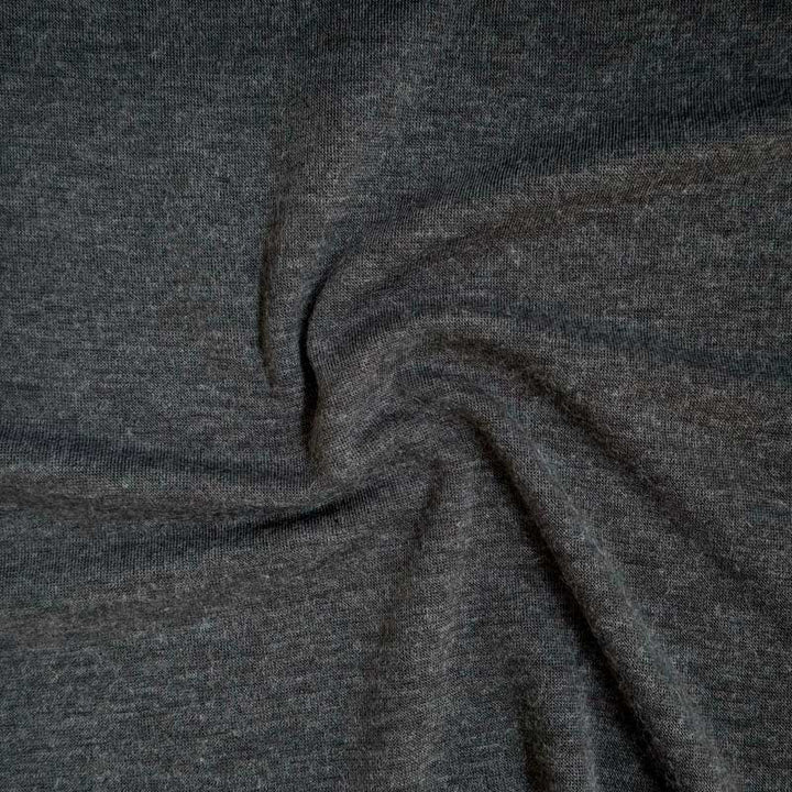 Ensfarvet viscose strik grå