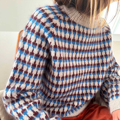 Facet sweater fra Le Knit (Opskrift i fysisk papirudgave)