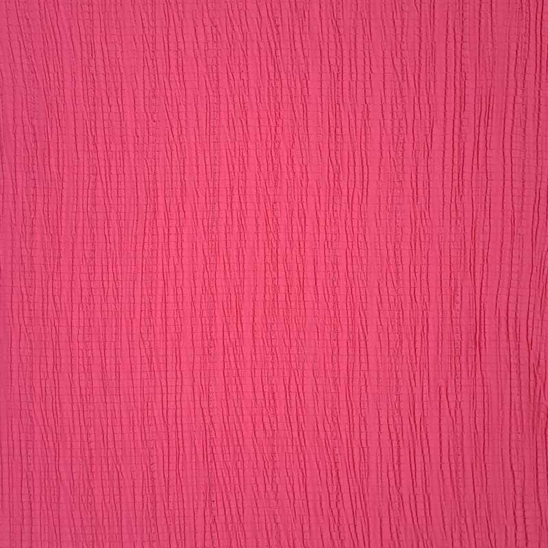 Fast crepet viscose med lidt stræk pink - KreStoffer