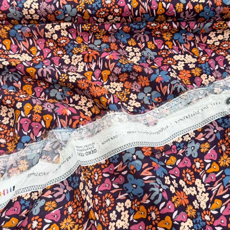 Fast Rayon med Bloomkind Meadow Dusk - KreStoffer