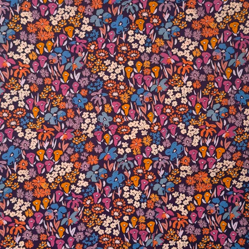 Fast Rayon med Bloomkind Meadow Dusk - KreStoffer