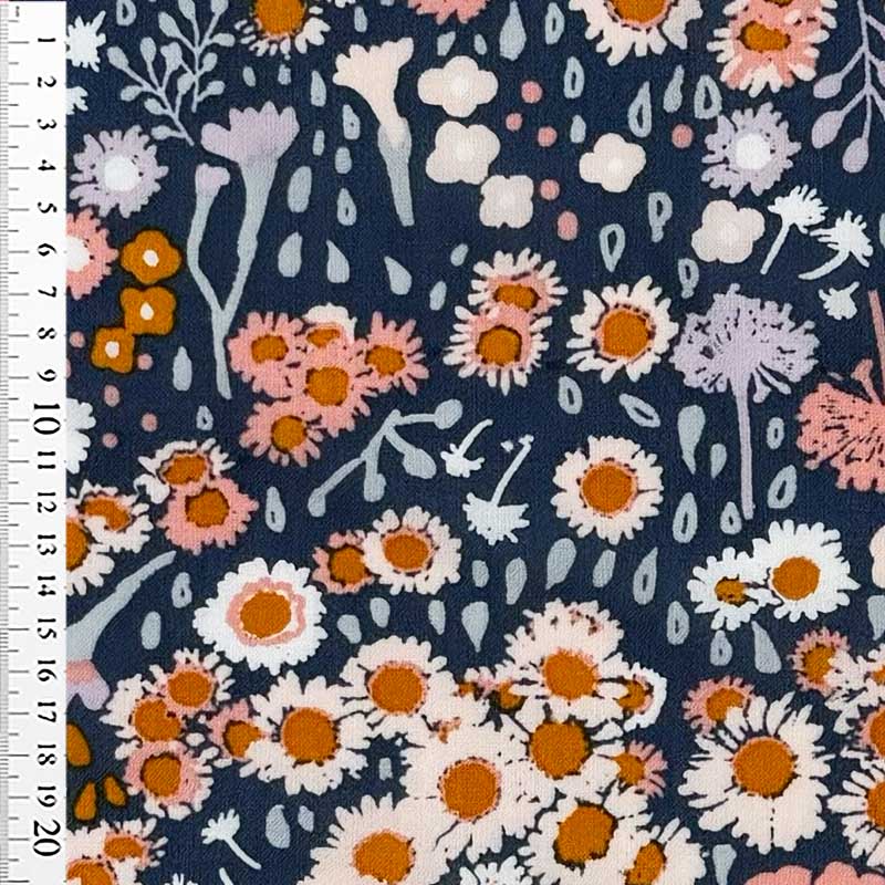 Fast Rayon med Flora Fields Four - KreStoffer