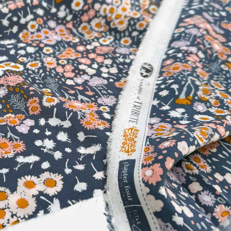 Fast Rayon med Flora Fields Four - KreStoffer