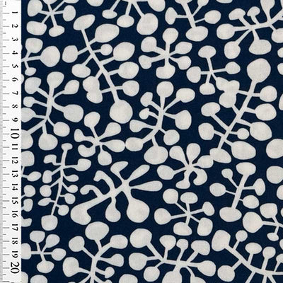 Fast viscose med abstrakte grene - KreStoffer