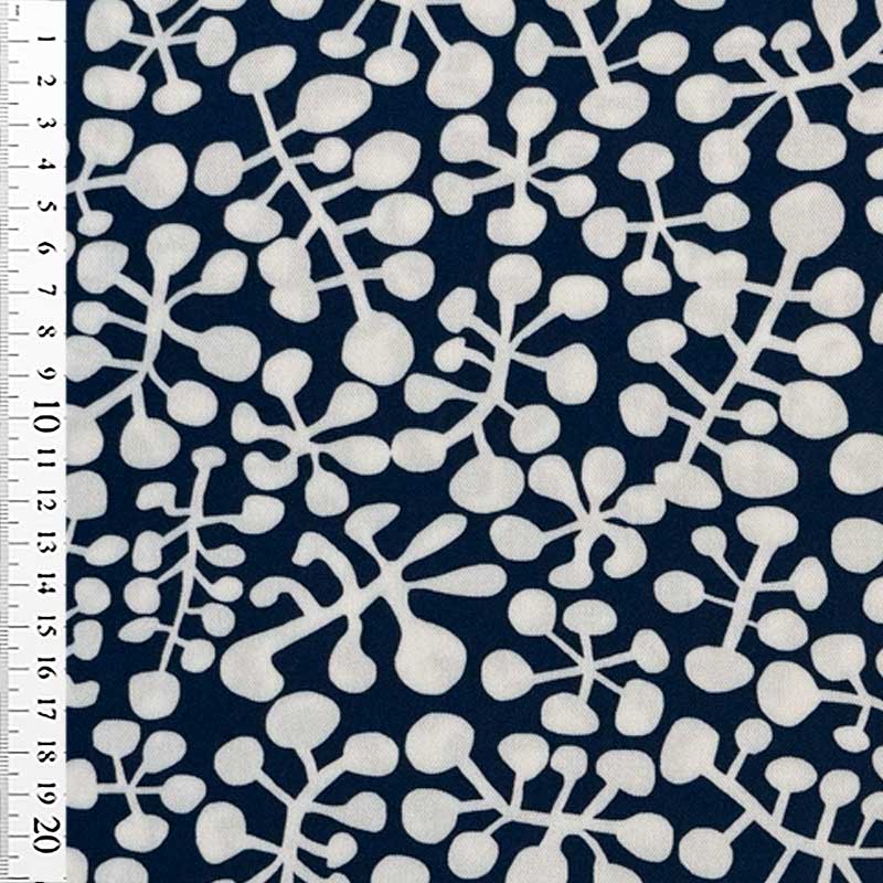 Fast viscose med abstrakte grene - KreStoffer