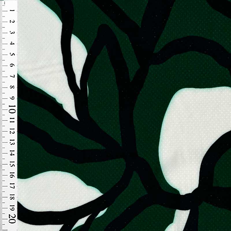 Fast viscose med abstrakte grene - KreStoffer