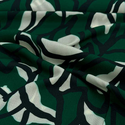 Fast viscose med abstrakte grene - KreStoffer