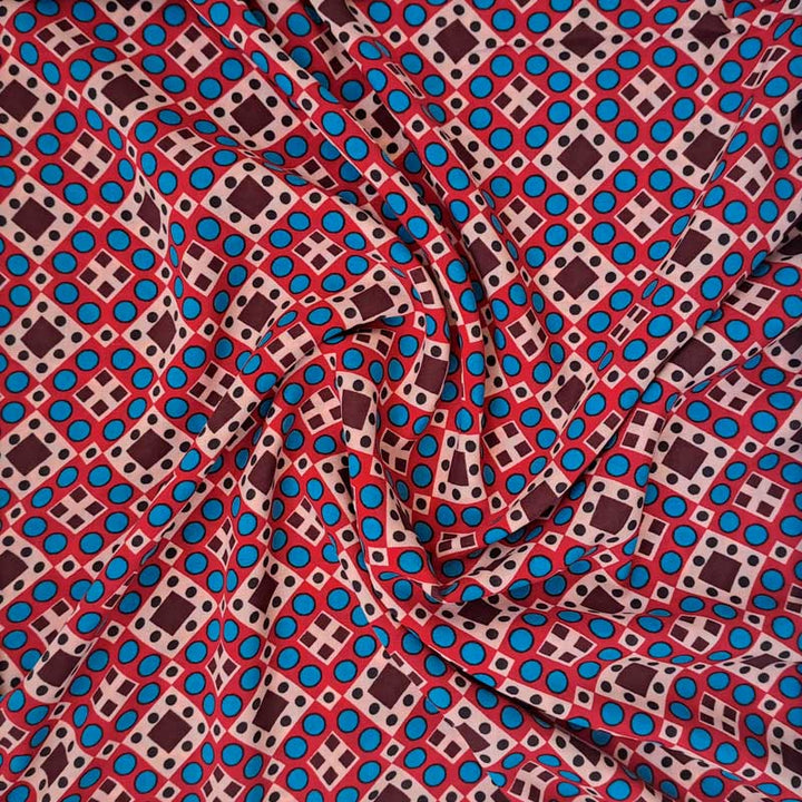 Fast viscose med geometrisk mønster